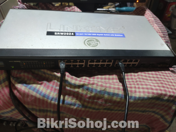 Linksys cisco SRW2024 Gigabyte internet Switch WebView